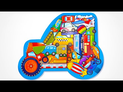 Learn Shapes with Vehicles! 🚛 Puzzle Fun for Toddlers
