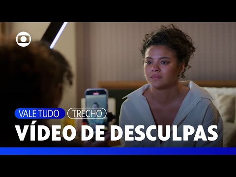 Maria de Fátima grava pedido de desculpas a Raquel com ajuda de Ana Clara | Vale Tudo | TV Globo