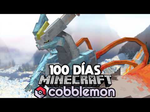 Sobreviví 100 DÍAS en la NUEVA ACTUALIZACIÓN de POKÉMON en Minecraft HARDCORE (Cobblemon)
