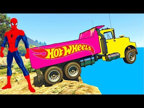 Learn Colors with Trucks in Cartoon for Kids and Babies Nursery Rhymes