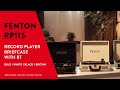 Fenton RP115B Dark Wood Briefcase Record Player & Spare Stylus