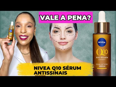 NÍVEA Q10 SÉRUM ANTISSINAIS | Resenha em pele madura e acneica! #niveaq10 #nivea