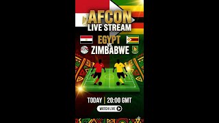 🔴 بث مباشر: محمد صلاح يقود الفراعنة! مباراة مصر ضد زيمبابوي في افتتاح الكان  🔴 LIVE: Mo Salah Lead