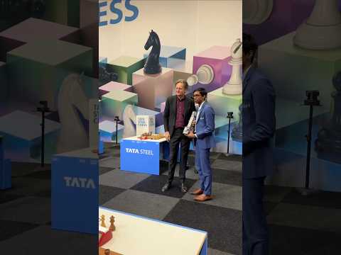 Praggnanandhaa is the TATA Steel Chess 2025 Champion after beating Gukesh #chess #praggnanandhaa