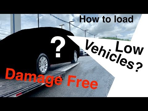 Best way to load low clearance vehicle - Hotshot...