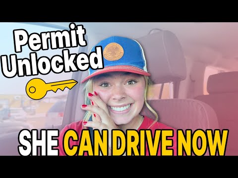 Olivia's Driving Permit Journey! First Time Behind the Wheel + Reactions