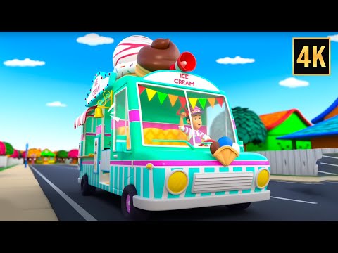 Wheels on the Ice Cream Truck + More Vehicle Rhymes & Baby Songs