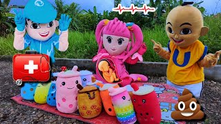 Drama Badut Lucu Boboiboy Menolong Ibu Perut Gendut Jualan Boneka Boba Diambil Upin Ipin Sediih