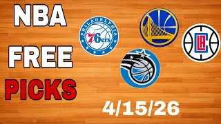TODAY NBA PICKS & PREDICTIONS 4/16/26 upload in an hour on - The Hidden Playbook 