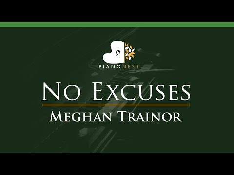 Meghan Trainor – No Excuses – LOWER Key (Piano Karaoke / Sing Along)