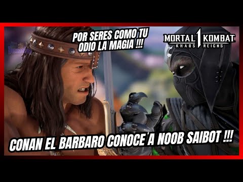 Conan el Barbaro Conoce a Noob Saibot Mortal Kombat 1 Khaos Reigns Español latino