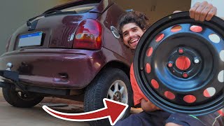 Comprei rodas novas pro Corsa!!