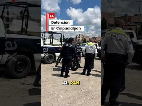 Un individuo intentó huir cuando una patrulla quiso inspeccionar su motocicleta #calpulalpan.