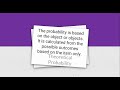 Probability Concepts and Calculations