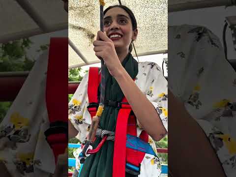 Girls did longest  Zipline 😱🫣|can’t believe she did it bu 🤯😂