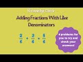 Adding and Understanding Fractions