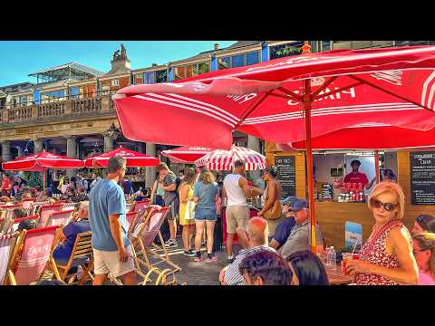 England, London City Summer Streets Heatwave Walk in London | 30°C Central London Walk Tour | 4K HDR