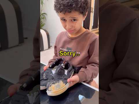 I Cut His Shoes 🥺❤️ #shorts