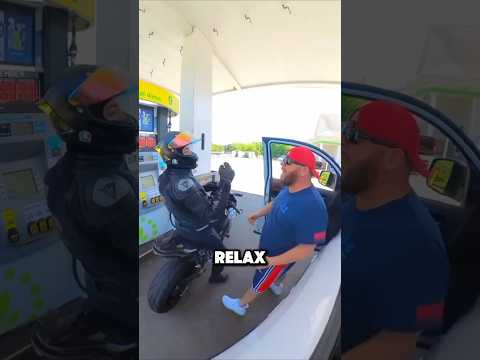 Bikers Get Into Clash with Truck Driver at Gas Station