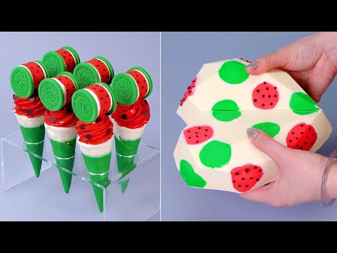 Top Delicious & Fresh Watermelon Cake Recipes 🍉The Most Satisfying Chocolate Cake Video Hacks