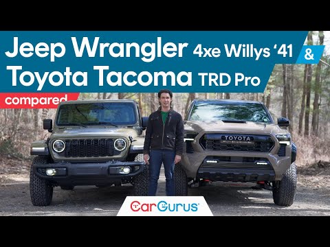 Off-Roading Hybrids Compared | 2025 Toyota Tacoma TRD Pro vs 2025 Jeep Wrangler 4xe Willys '41