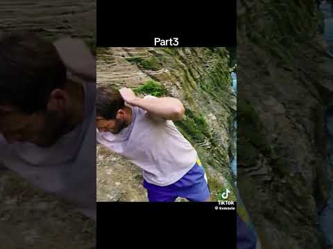 Women and man jump off clift into water. What will happen? #movie #fyp #trending #tiktok #scary