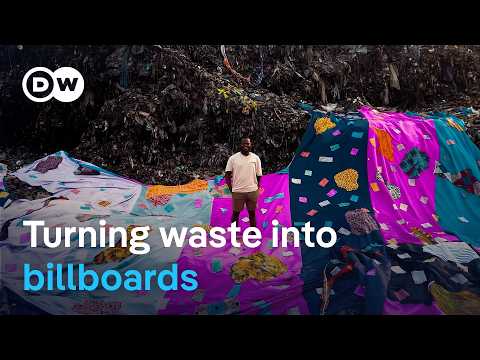 YouTube video thumbnail: When Waste Clothes Become Billboards in Ghana