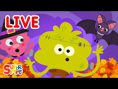 🔴 Trick or Treat With Super Simple Live! 🎃 | Best Halloween Kids Songs | Super Simple Songs