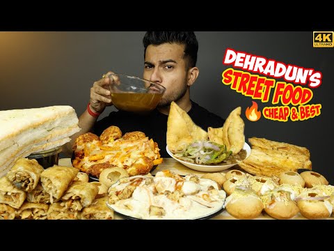 DAHI GOLGAPPE, DAHI PAPDI CHAAT, PIZZA FRIES, KURKURE SPRING ROLLS, CHOLE SAMOSA, PANI PURI, MUKBANG