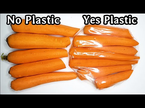 CARROTS WITH VS WITHOUT PLASTIC - Time Lapse