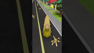 POV: Painting The Town Banana Yellow! 🍌 Healthy CoComelon Games & POV Challenges #kids #shorts