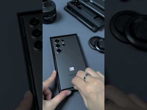 unboxing the s24 ultra + some essentials ✔️ #samsunggalaxy #unboxing #asmr #tech