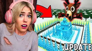 Zbudowałam LODOWĄ BAZĘ w 99 NOCY W LESIE w Roblox 🥶 (Snow Biome Update)