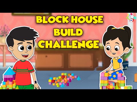 BLOCK HOUSE Build Challenge | Animated Stories | English Cartoon | Moral Stories | PunToon Kids