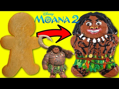 Moana 2 Maui Gingerbread Man Cookie Decoration DIY