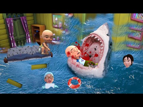 IPIIN DI MAKAN HIU MEGALODON SAAT BANJIR?!