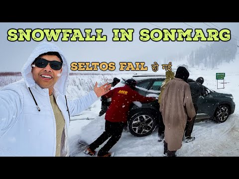 Driving in Snow Without 4x4?  Snowfall in Sonmarg | Can a 4x2 Car Survive in Snow?