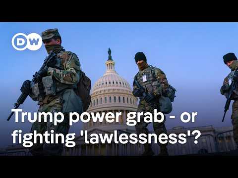 YouTube video thumbnail: Trump to Use Military for Domestic Law Enforcement in Capital: Is This Really About Fighting Crime?