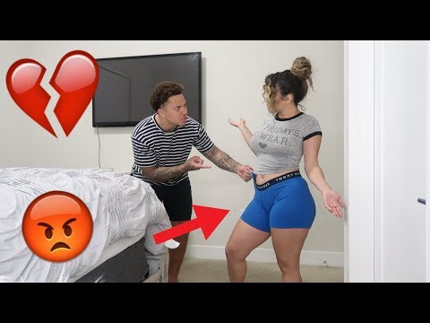 WEARING ANOTHER MANS BOXERS PRANK ON BOYFRIEND! ** HE LEAVES! **