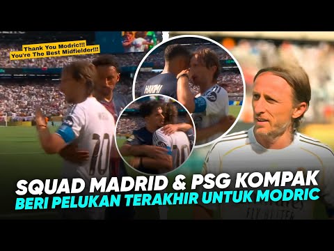 Satu Stadion SAYANG MODRIC!!! Aksi Respect Para Pemain PSG & MADRID Ucapan Perpisahan Laga Terakhir