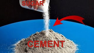 Mix regular sugar with cement and see what happens! The effect is just super