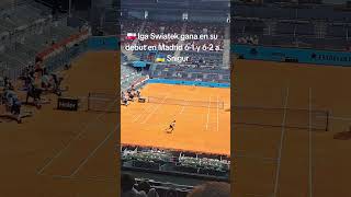🇵🇱 Iga Swiatek gana en su debut en el Mutua Madrid Open 6-1 y 6-2 a 🇺🇦 Snigur