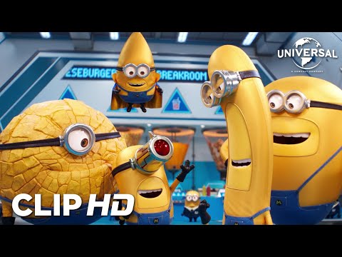 GRU 4 MI VILLANO FAVORITO - Los Mega Minions en la sala de descanso