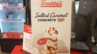 Going Into Freddy's To Try Freddy's Twix Salted Caramel Concrete 