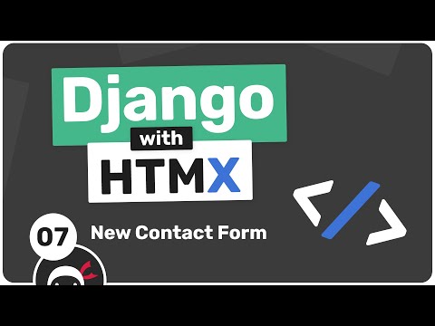 Django with HTMX Tutorial #7 - New Contact Form