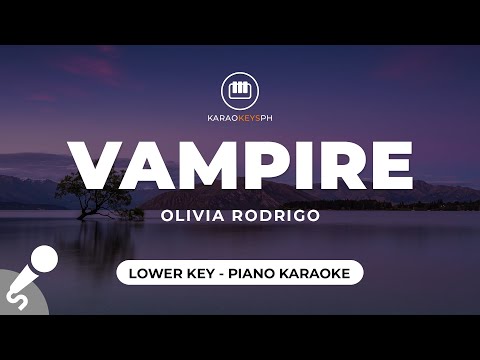 vampire – Olivia Rodrigo (Lower Key – Piano Karaoke)