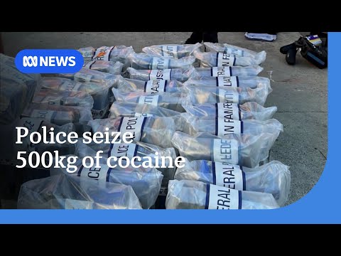 YouTube video thumbnail: Three Charged Over Alleged Attempt to Smuggle More Than 500kg of Cocaine Into Sydney 