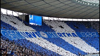 Choreo und Support bei Herthas Auftaktmatch gegen Paderborn!