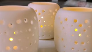 3D printed tea lights with resin without supports on the elegoo Mars 5 ultra