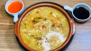 Restaurant style Hot & Sour soup with a desi touch | Easy Chicken Soup Recipe